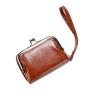 2024 new card purse pu leather ladies buckle coin purse 4 inch zipper wallet clip bag clutch bag