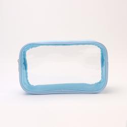 New Trends Clear PVC Plastic Bag For Makeup Brushes Makeup Zipper Pouch Custom Transparent Travel Cosmetic Bag