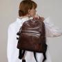 Popular Borsa A Main Durable Casual School Bag Pu Leather Women Bag Multicompartments Backpack  For Girls