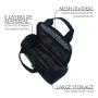 Accept OEM Waterproof sealing zipper Combination Lock Soft Bag Smell Proof Carbon Lining Travel Handbag