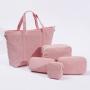 Keymay High Quality Personalized Embroidery Chenille Letter Patch Winter Corduroy Handbag Corduroy Travel Bag Corduroy Tote Bag