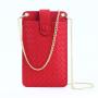 Phone bag for women Summer Trend Ladies Diamond Plaid Woven Chain Sling Mobile Phone Bag Single Handle Mini Design-Wholesale