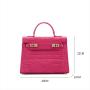 Factory High Quality Classic Luxury Genuine Leather Veagn Women Handbags Crocodile Pattern Custom Logo OEM ODM Ladies Hand Bags