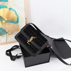 Top product fashion small square ladies bag quality crossbody bag for girls top selling super fiber leather side bag 20 cm