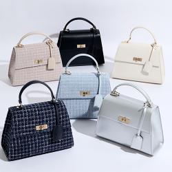 Fall And Winter New Arrival Women Elegant Fabric Vegan Leather Ladies Hand Bags Luxury Designer Handbags Oem Purses And Handbags