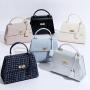 Fall And Winter New Arrival Women Elegant Fabric Vegan Leather Ladies Hand Bags Luxury Designer Handbags Oem Purses And Handbags