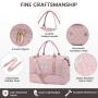 LOVEVOOK Wholesale spend the night duffel handbags carry on suitcase sets pink duffle gym bags women luggage travel bags