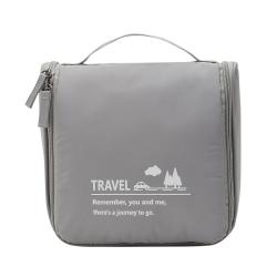 Gelory Customized Eco-friendly Zipper Washing Cosmetic Bag Waterproof Travel Hanging Toiletry Bag with hanging hook