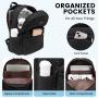 OEM Cute Quilted Travel Backpack Airline Approved Large  Work Business College Bag 15.6 17 inch Laptop Backpack Purse for Women