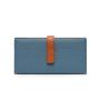 HR309 Women's PU Leather Simple and Long Ladies Wallet Wholesale Fashion Contrast Color Card Purse Long Buckle Clip Coin Holders