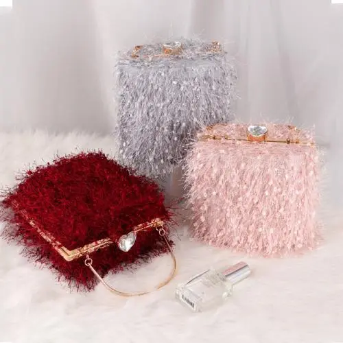 Tassels Stylish Evening Purse Clutch Bag Fashion Evening Party Handbag Fabric Designer Women Bags CY74380