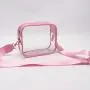 Women Concert Stadium Approved Clear Crossbody Bag With Shoulder Strap Waterproof Candy Color Strap Transparent Crossbody Bag