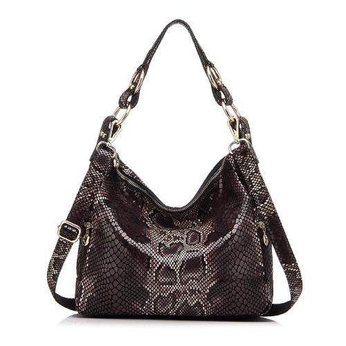 REALER 2023 PU Leather Snake Pattern Womens Shoulder Bags  Ladies Totes Hand bags women Hobos handbags