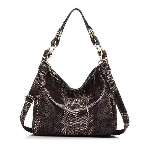 REALER 2023 PU Leather Snake Pattern Womens Shoulder Bags  Ladies Totes Hand bags women Hobos handbags