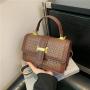 Handbag small women's bag 2024 new popular design fashion women's shoulder bag collision color crossbody small square bag