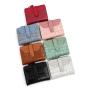 KBW190 Women's Fashion Stone Pattern With Buckle Two Fold Multi Card Position Large Bill Position Coin Position Zip Women's Bag
