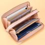 2024 new women's long wallet Korean style simple double zipper coin purse multi-card wallet card bag clutch wallets