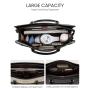 LOVEVOOK  15.6 In Vintage Waterproof Laptop Bag Business Office Shoulder Handbag Purse Laptop Leather Tote Bag For Women Work