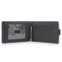 Vintage mens leather money clip bifold card holder slim leather carbon fiber money clips for men