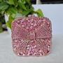 New Luxury Metal Evening Clutch Bags Bow Square Shape Rhinestones Party Purses Handbags Handmade Evening Bag Clutches For Ladies
