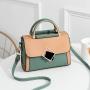 2023 New Fashion Women's Bag Splicing Pu Advanced Texture Handbag Trend Large Capacity Single Shoulder Messenger Bag