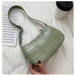 Pattern Chain Underarm Bag Women Shoulder Bag Purse Underarm Bag Handbags Classical Clutch Side Stone New PU OEM Single Square