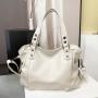 Custom Female Handbag Large Capacity Shoulder Bags Ladies Soft Leather Big Women'S Tote Bags