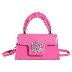 H712 New Crystal Diamond Decorative Women's Handbag Popular Versatile Luxury Crossbody Bag Ladies One Shoulder Small Square Bag