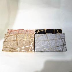 Luxury Metal Dinner Bag Ladies Mini Cluth Bag Caged Acrylic Gold Purse Wedding Handbag Ladies Evening Clutch Bag