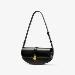 China Manufacturer OEM Plain Leather Handbags Fashion Trending Shoulder Bag Saddle Bags For Women
