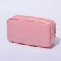 Fashion Custom Waterproof Portable Travel Zippered Nylon Makeup Organizer Pouch Toiletry Bag Other Cosmetic Bags Pink Makeup Bag