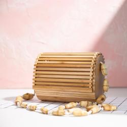 Lovevook 2022 Summer Beach Bamboo Basket Bag for Ladies Travel Messenger Bags High Quality Women's Shoulder Handbags