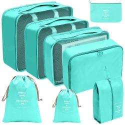 Wholesale 9 Set Packing Cubes Various Sizes Packing Organizer for Travel Accessories Luggage Carry on Suitcase