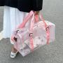 Candy Color Jelly PVC Tote Gym Sport Yoga Travel Bag Spend Night Bag Heavy Duty Clear Duffle Bag for Women