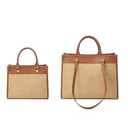 New Arrival Large Capacity Women Handbags Fashion And Trendy Straw Big Tote Shoulder Bags For Women