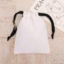In-Stock Canvas Drawstring Small Bag Cotton Wholesale Gift Jewelry Bag Custom Logo Daily Necessities Storage
