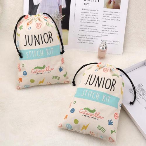 Wholesale 8 OZ Canvas Toys Painting Brush Packaging Gift Bag Recyclable Cotton Dust Drawstring Packaging Canvas Pouch