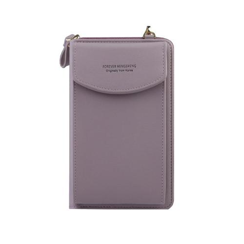 Fashion Women's Wallet Zipper & Hasp Small Change Coin Purse Female Pu Leather Shoulder Bag For Phone Card Wallet Big Capacity