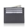 Customized Logo Card Holder Mini Slim Wallet Men Rfid Credit  PU Leather Card Holder With 6 Card Slot