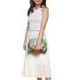 Luxury Design Handbags Purses Customized Shoulder Bag With Metal Chain Pleated Leather Clutch Bag For Women