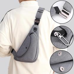 Wholesale Travel Sling Chest Bag Small Retro Shoulder Crossbody Bag Hiking Daypack For Men