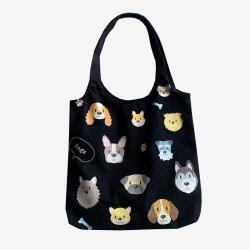 High quality custom the bag logo reusable printed organic cotton canvas grocery tote bag