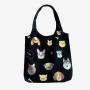 High quality custom the bag logo reusable printed organic cotton canvas grocery tote bag