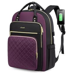 LOVEVOOK New shoulder bag multifunctional notes laptop backpack students school bag large capacity travel bag men women with USB