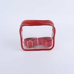 Women Girls Gameday PVC Crossbody Purse Clear Stadium Approved Outdoor Transparent Cosmetic Portable Sling Bag
