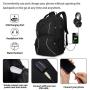 Waterproof Men's Business Travel Backpack Anti-Theft USB Laptop Computer Bag New Mochilas Design for Women