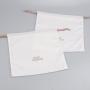 High Quality White Cotton Dust Bag For Skincare Products Custom Logo Drawstring Cosmetic Makeup Muslin Pouch
