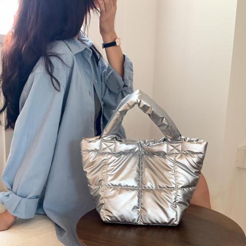 New PU Soft Leather Tote Bag Padded Cloud Bag Large-Capacity Hand Bag Simple 2024 Autumn Winter Handbag for Women
