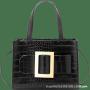 2022 New Stone Pattern Portable Small Square Bag Crocodile Pattern Women's Single Shoulder Oblique Cross Bag