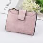 OEM010 Matte Leather Wallet Women Short Purse Card Holder Women Wallets Zipper Coin Pocket Small Ladies Purse Clutch Wallet